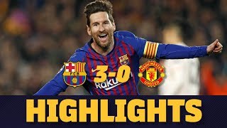 BARÇA 30 MANCHESTER UNITED  Match highlights [upl. by Callida]