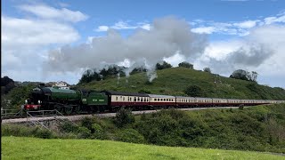 61306 mayflower on steam dreams charter on Paignton Dartmouth railway June 15th 24 [upl. by Nylirret918]