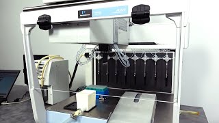 Perkin Elmer JANUS Mini Automated Liquid Handler Workstation AJS8001 with Laptop [upl. by Odrautse]