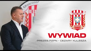 WIZYTA PREZESA PZPN CEZAREGO KULESZY W RZESZOWIE [upl. by Ahsiekit]