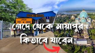 Gede to Mayapur  গেদে টু মায়াপুর কিভাবে যাবেন  Gede Border [upl. by Karlens275]