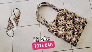 COUDRE UN TOTE BAG EN 10 MINUTES [upl. by Anirpas]