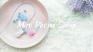 Simple Steps to Make Chic Mini Blue Ribbon Phone Straps [upl. by Coulson]