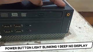 Dell Optiplex 9020 startup 1 beep before off power button light on off automatically no display fix [upl. by Aratas481]