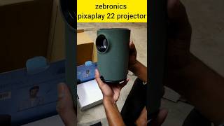 ZEBRONICS pixaplay 22 projector Under 10K trending youtubeshorts wiral shortvideo projector [upl. by Eelyrag]