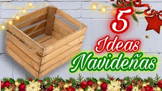 Manualidades Navideñas 2023  Ideas con cajas de fruta para navidad Christmas Diy [upl. by Nylssej353]