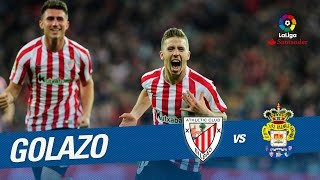 El golazo de falta de Muniain en el Athletic Club vs UD Las Palmas a vista de pájaro [upl. by Enneirda]