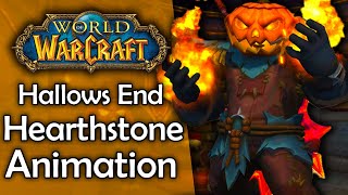 Headless Horsemans Hearthstone Animation  Hallows End  World of Warcraft [upl. by Eelyahs]