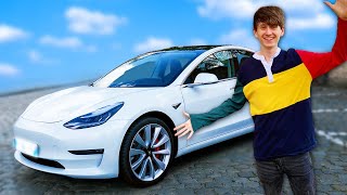 Driving a Tesla Model 3 PERFORMANCE for the first time 060 in 3 seconds [upl. by Kerianne]