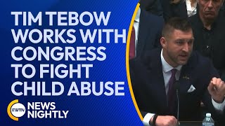 NFL Star Tim Tebow Works with Congress to Fight Child Sex Abuse  EWTN News Nightly [upl. by Normy733]