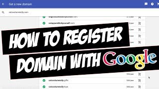 How to Register Domain with Google Domains [upl. by Elleret414]