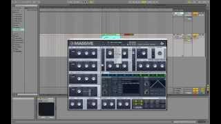 How to use MASSIVE Synth Check Tutorial Sound design Ableton Live 9 [upl. by Agate]