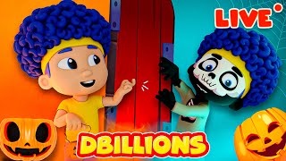 LIVE  D Billions Top Halloween Songs for Kids  Trick or Treat Halloween Story with New Heroes [upl. by Lessig]