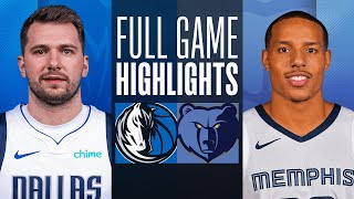 MAVERICKS at GRIZZLIES  FULL GAME HIGHLIGHTS  October 30 2023 [upl. by Diraf]