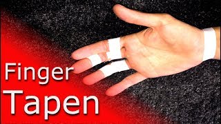 Finger Tapen fürs Klettern amp Bouldern  Anleitung ✋😬 So geht’s❗️ [upl. by Knight868]