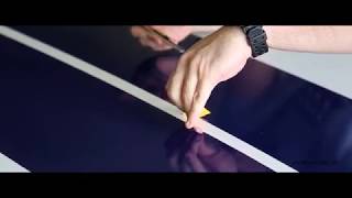 How to install racing stripes 2015  2017 Ford Mustang  Wet application [upl. by Bunni889]