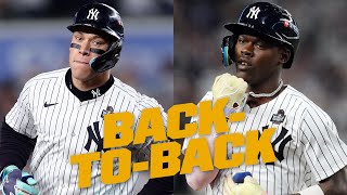 BACKTOBACK HOMERS Aaron Judge and Jazz Chisholm Jr go yard Full first inning [upl. by Sheply]