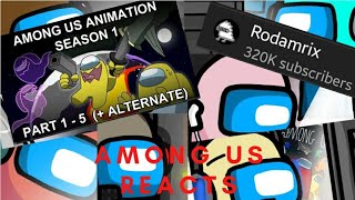 Among Us Reacts to Among Us animation Made By Rodamrix Virtual ver  Part 3 With Maroon [upl. by Ardnohsal354]