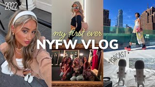 NYFW VLOG fashion shows revolve gallery events amp being on a podcast PART 1 [upl. by Ardnot]