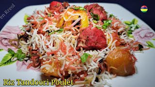 Recette Riz Tandoori Poulet Facile en Kreol 🇲🇺  Rostone [upl. by Nonnad]