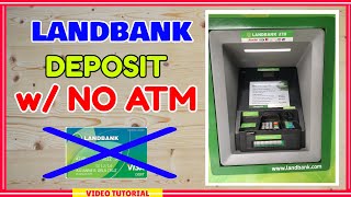 Landbank Cardless Deposit Paano Magdeposit w NO ATM Card to Landbank Deposit Machine [upl. by Aneerb584]