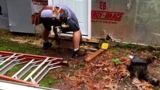 DIY installing a Prehung exterior door With help from Unc [upl. by Ranzini33]