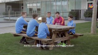 Interview with Leo Messi in La Masia [upl. by Stromberg748]