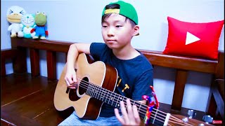 Amazing 10yearold Kid Sean Song Guitar Skill Luis Fonsi  Despacito Guitar Cover [upl. by Rodablas975]