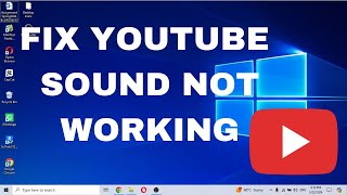 How to Fix Youtube Sound not Working PC in Windows 1011 2024 Trick [upl. by Chellman194]