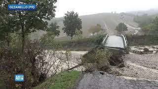 Maltempo nel Parmense crolla ponte sul torrente Sporzana DIRETTA [upl. by Rorrys]