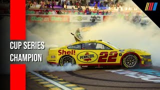 quotExpletive Yeah  Logano Claims Third Cup Championship  NASCAR InCar Radio [upl. by Yentroc]