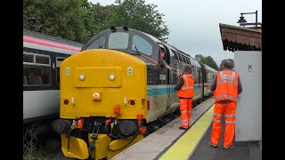 37409 TnT 37521 Heart Of Wales Sugarloaf amp Stormy PushPull 1Z37 [upl. by Eniamerej279]