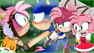 Thorny for Sonic Prime  Amy amp Thorn Rose VS DeviantArt FT Tails [upl. by Arahsak499]