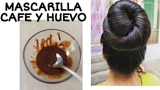 ¡Cómo hacer crecer el cabello brillante y sedoso más rápido con huevo y café [upl. by Kohn]