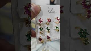 Silver based Earrings restocked 🤩whatsapp9110535829 silver earrings trending cute stone ruby [upl. by Asreht344]