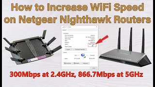 How to Increase WiFi speed on Netgear Nighthawk Routers up to 1300 Mbps [upl. by Rehc799]