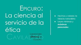 Caviladero  Epicuro la ciencia al servicio de la ética  Sesión 23  27 de junio 2020 [upl. by Sseb]