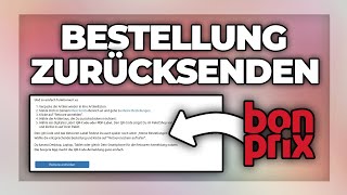 bonprix Bestellung zurücksenden  Retoure anmelden Tutorial [upl. by Elinor]