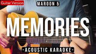 Memories Karaoke Acoustic  Maroon 5 Female Key  HQ Audio [upl. by Assenav]