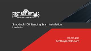 Snap Lock 150 Standing Seam  Intro Video [upl. by Yssim]