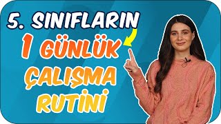 5 Sınıf Öğrencisinin Bir Günlük Ders Çalışma Rutini Nasıl Olmalı [upl. by Eimmak]