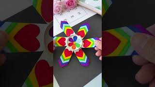 Spring is here Use disposable paper cups to make a beautiful rainbow pinwheel for your children I [upl. by Ahens]