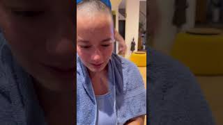 Girl crying while headshave headshave [upl. by Andi34]