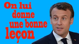 MACRON On lui donne une bonne leçon de rhétorique [upl. by Arayk]