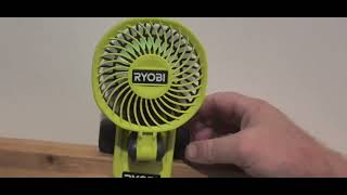 Ryobi fan review [upl. by Enelra]