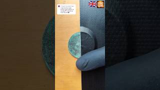 How To Clean A Dirty Coin 🇬🇧 UK Penny Oddly satisfying iconiccoins satisfying asmr [upl. by Lerrud]