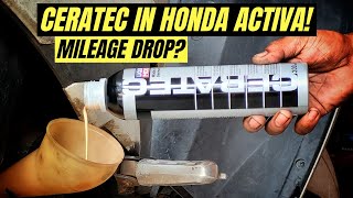 LIQUIMOLY CERATEC IN HONDA ACTIVA BIKE MOTUL ADDINOL MAK ENGINE OIL BEST OIL ADDITIVE [upl. by Ayikat]