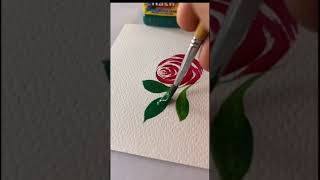 Rose flower art printing trending artwork painting artdrawing [upl. by Ashby128]