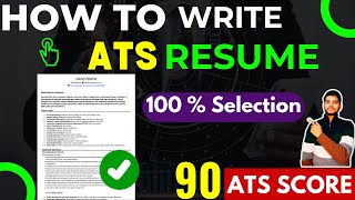 How to Make an ATS friendly resume  My resume got selected in Accenture [upl. by Roselani]