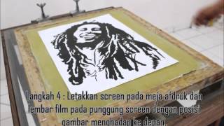 Tutorial Sablon Kaos Cara Afdruk Film Screen Sablon Kaos Manual [upl. by Rukna]